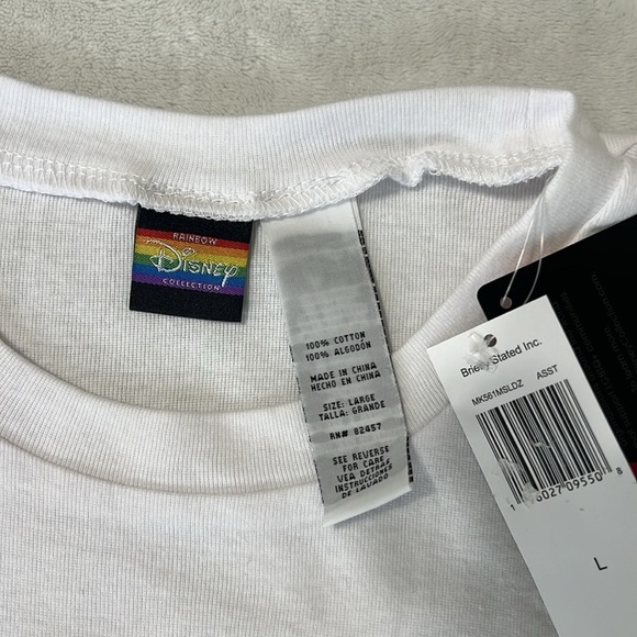 Disney Rainbow Collection Pride Pajama Set NWT Sz L — Mickey Love - Picture 2 of 9